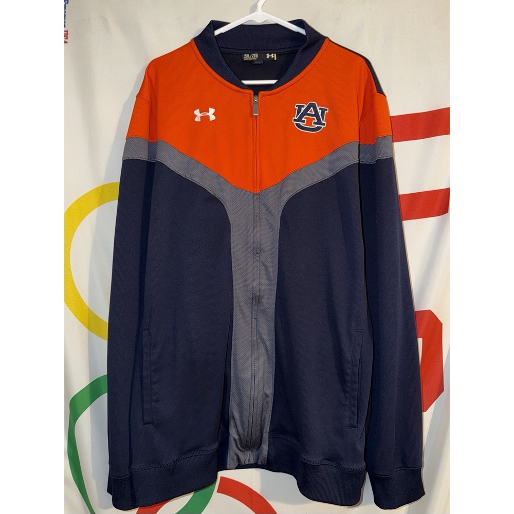 Under Armour Auburn Tigers Full Zip Jacket Mens 2XL Football
